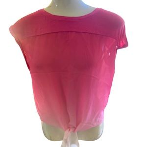 Pretty Hippie Rose ombré blouse.